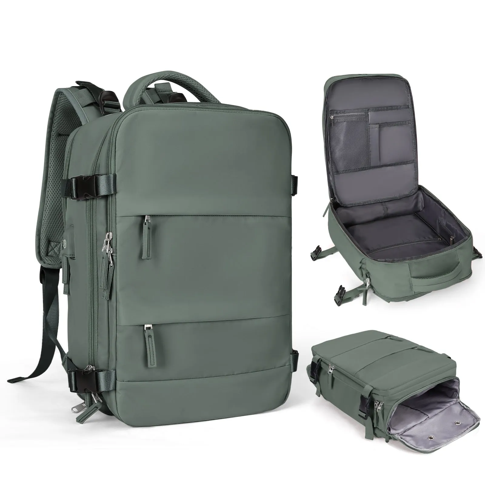 VoyagePro Waterproof Travel Backpack | Shoe Compartment | Anti-Theft Pockets | 37L   30L