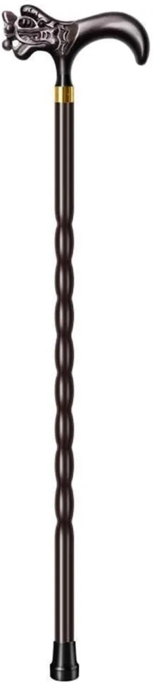 Walking Stick Cane Elderly Special Handled Walking Wood Faucet Handrail Wand Anti-Slip Crutch Hiking/Trekking Cane Pole Folding