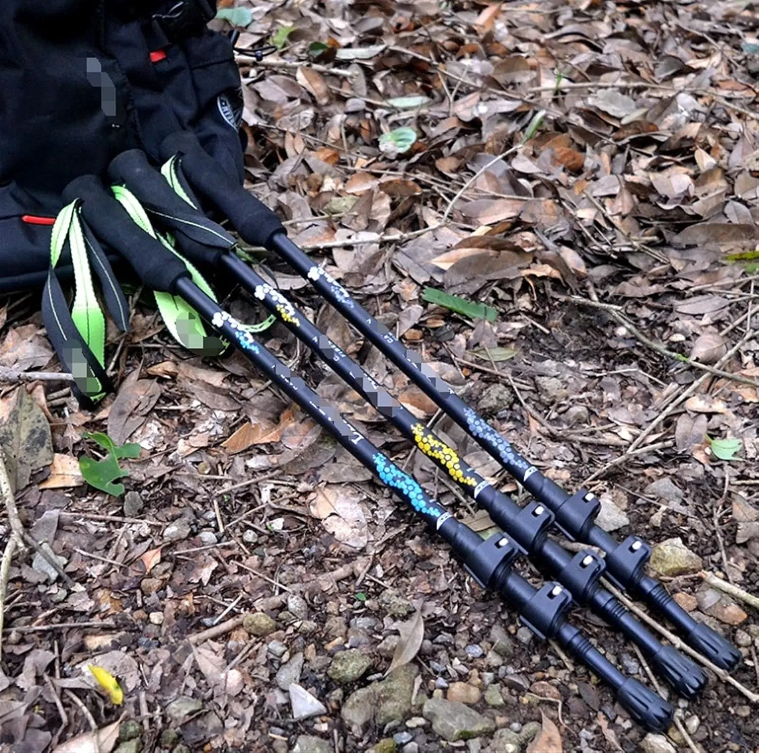 Walking Stick Hiking Poles Carbon Fiber Trekking Poles Lightweight Hiking Poles Adjustable Walking Sticks for Camping Hiking Gear Trekking Poles