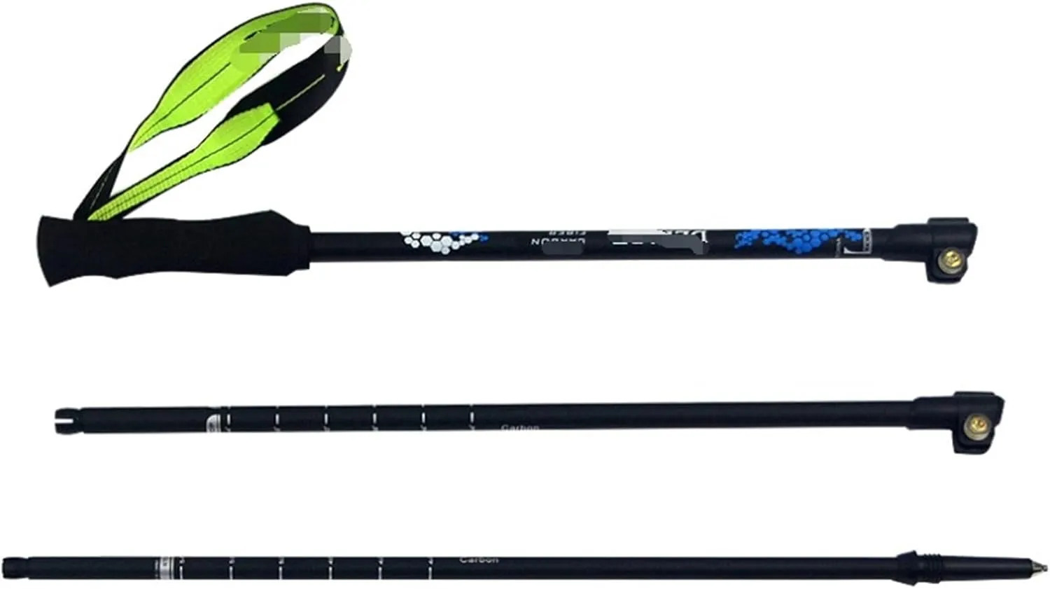 Walking Stick Hiking Poles Carbon Fiber Trekking Poles Lightweight Hiking Poles Adjustable Walking Sticks for Camping Hiking Gear Trekking Poles