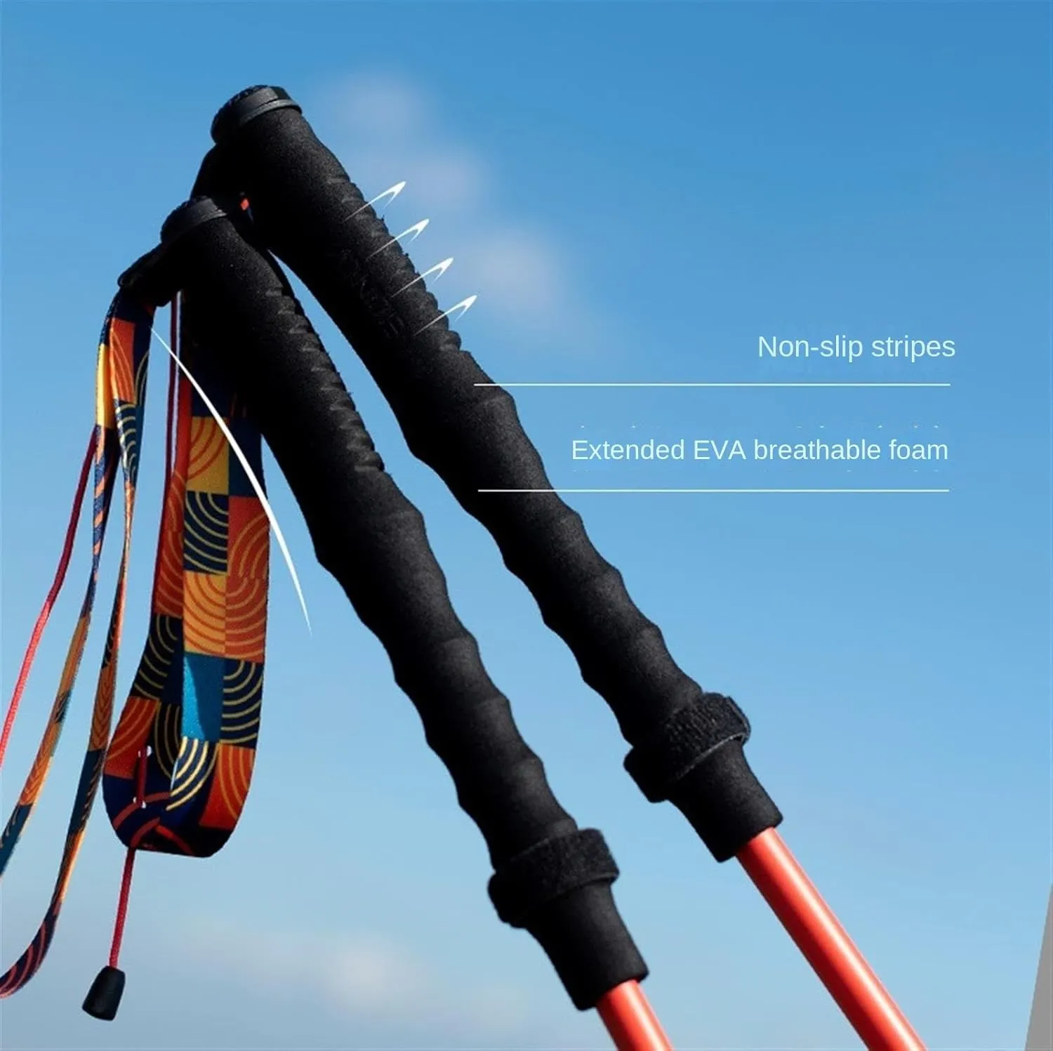 Walking Stick Hiking Poles Carbon Fiber Trekking Poles Lightweight Strong for Hiking Camping Mountaining Hiking Gear Trekking Poles