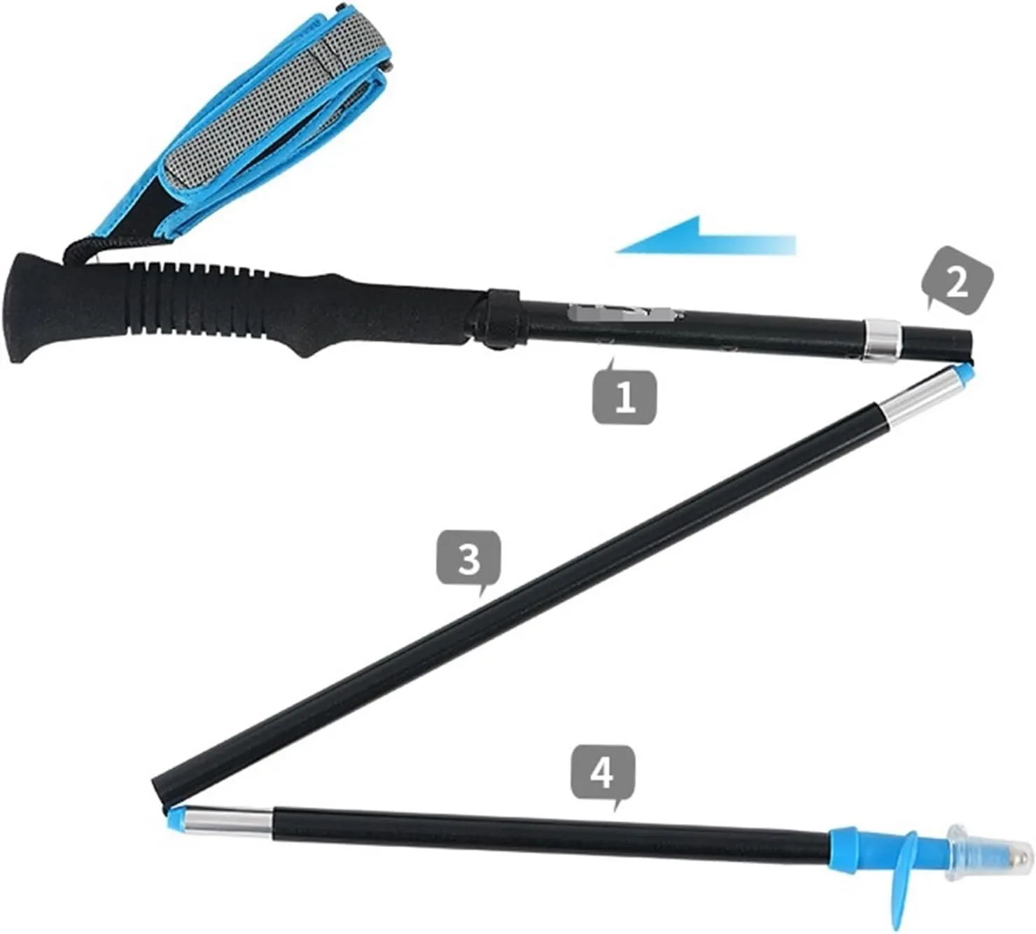 Walking Stick Hiking Poles Ultralight Aluminum Alloy Trekking Poles Lightweight Strong Hiking Pole for Camping Mountaining Hiking Gear Trekking Poles