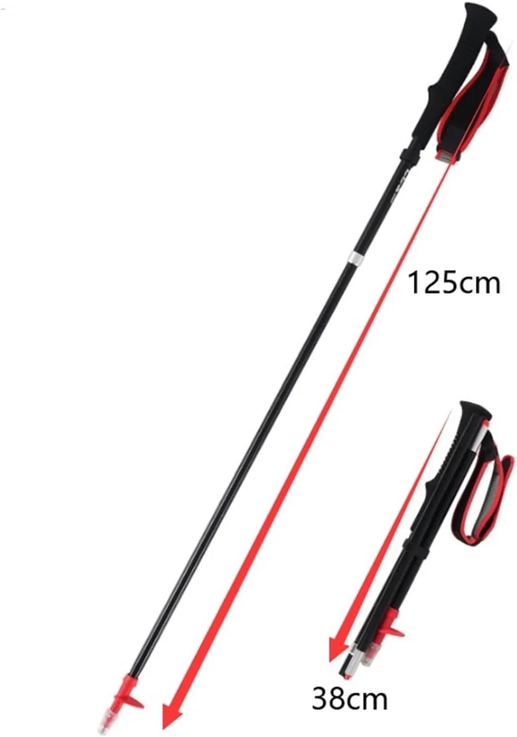Walking Stick Hiking Poles Ultralight Aluminum Alloy Trekking Poles Lightweight Strong Hiking Pole for Camping Mountaining Hiking Gear Trekking Poles