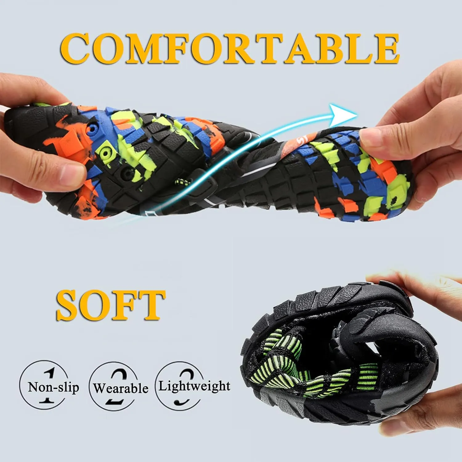 Water Shoes Men Women Barefoot Shoes Outdoor for Beach Aqua Swim Pool River Water Quick Dry Boating Fishing Diving Surfing with Yoga Aerobics