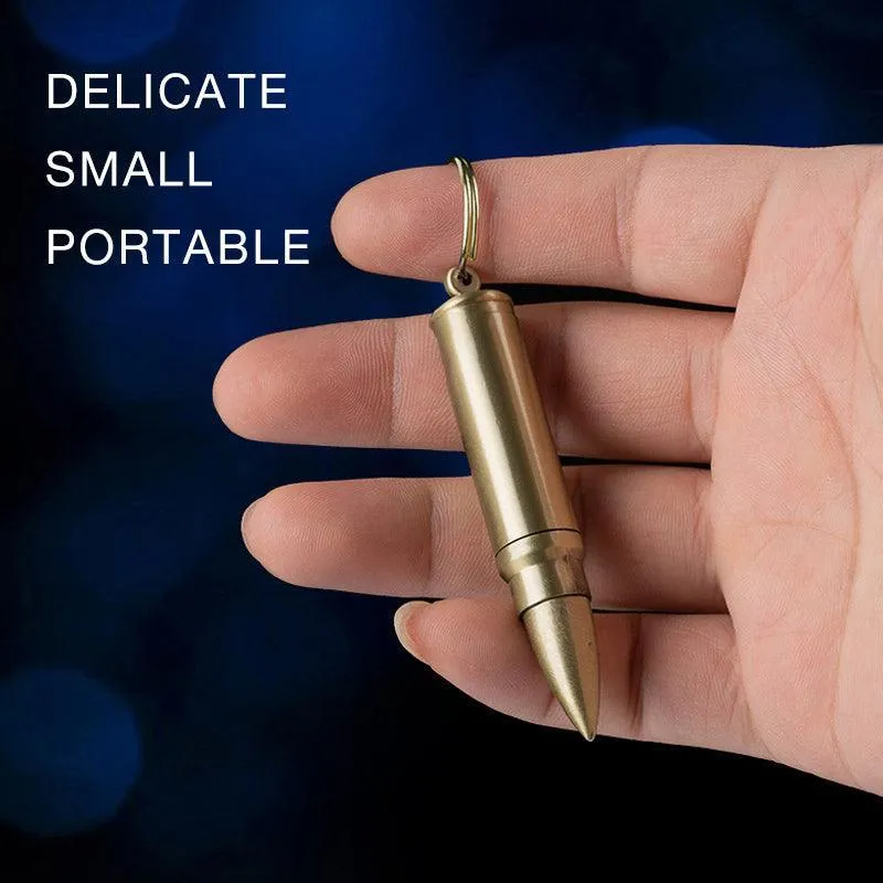 Waterproof Fire Starter Lighter Match Keychain Survival Camping Metal Bullet