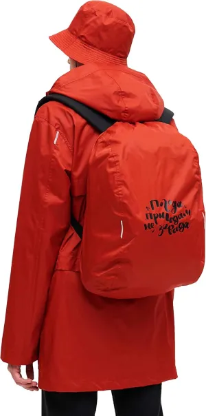 Waterproof Rain Cover for Backpack, Reflective Rucksack Rain Cover for Outdoor Activities Red