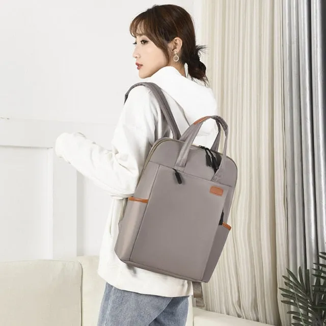 Waterproof Women Oxford Business Backpack / Rucksack
