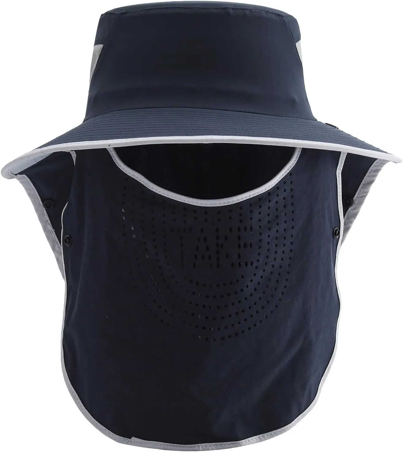 Wide Brim Sun Hat with Neck Flap Sun Protection Full Coverage Outdoor Hat for Gardening Fishing Hiking Beach Travel