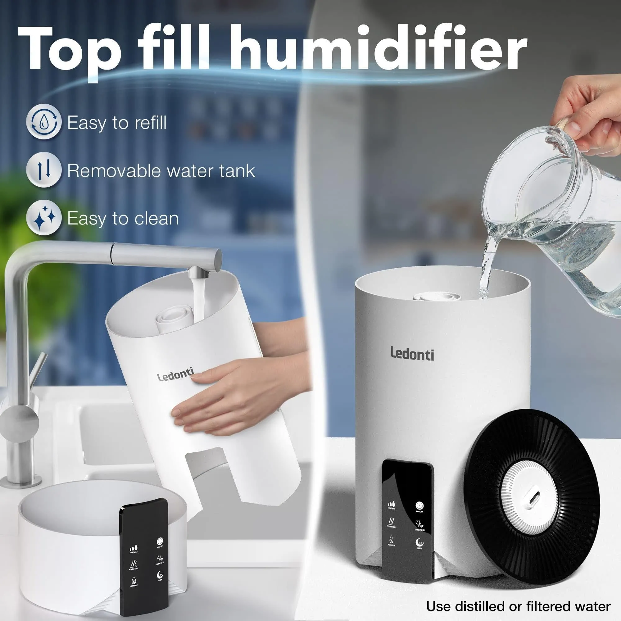 WiFi Controlled Bedroom Humidifiers.