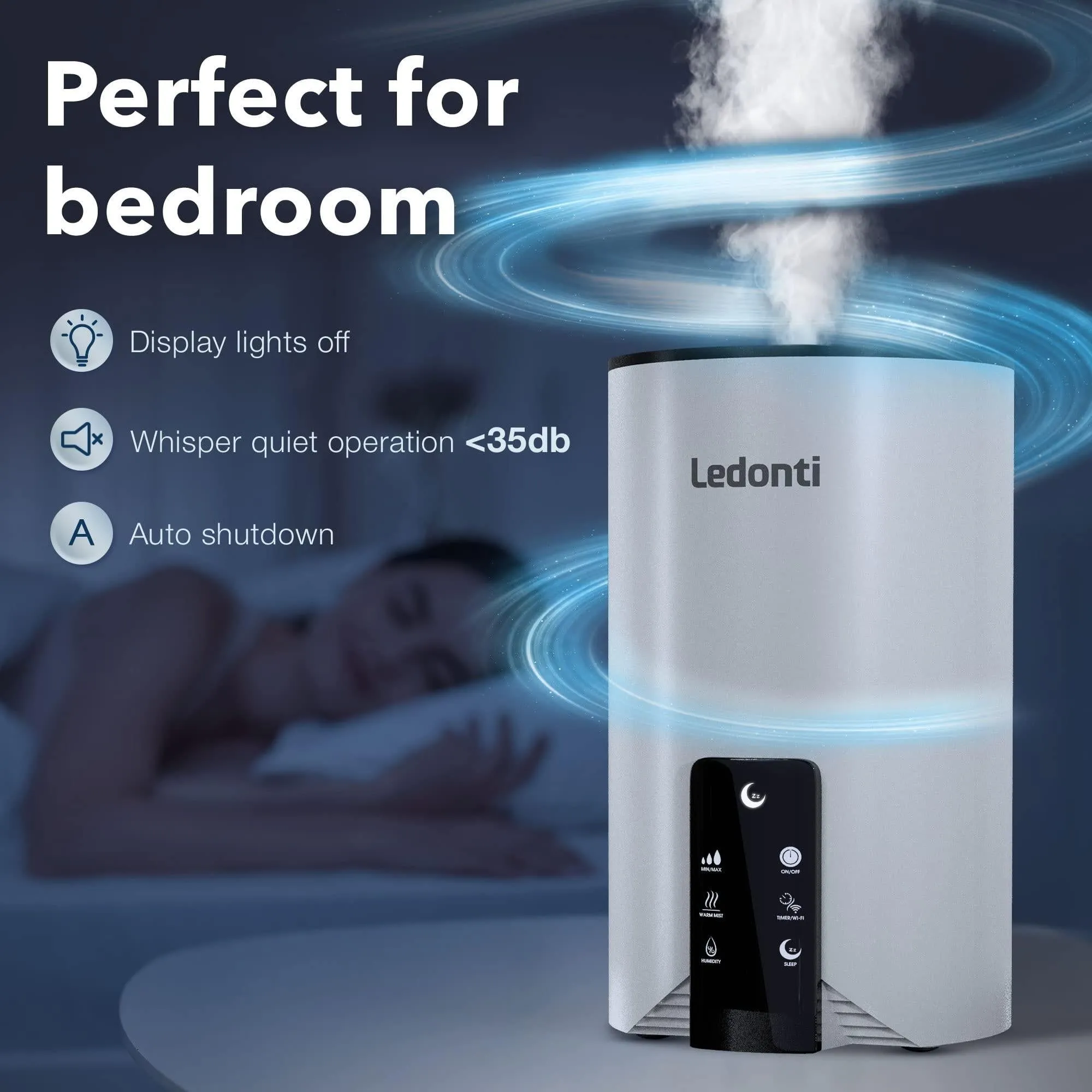 WiFi Controlled Bedroom Humidifiers.