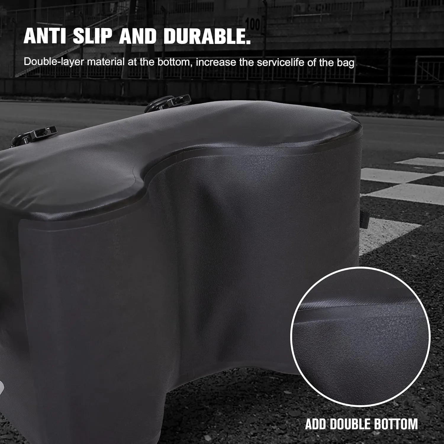 WILD HEART Dry Motorcycle Tail bag 70L/50L With Rope Straps and Inner Pocket Waterproof PVC 500D for Travel,Motorcycle and so on