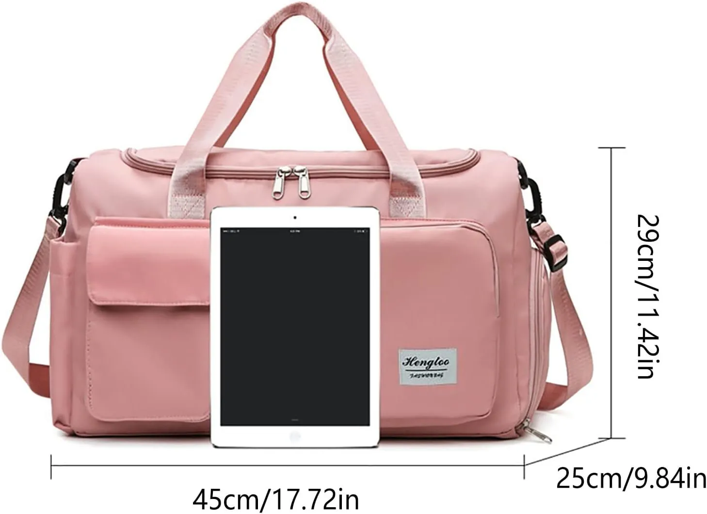 Womens Gym Bag with Shoes Compartment,28L Duffel Bag Men,Waterproof Gym Duffle Bag for Workout Travel Yoga Sports