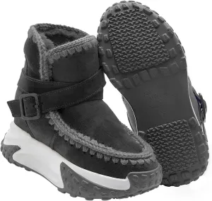 Womens Hiking Snow Winter Boots Work Ankle Boots for Women Comfortable Warm Fur Boots for Backpacking