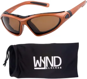 WYND Blocker Vert Motorcycle & Boating Sports Wrap Around Polarized Sunglasses