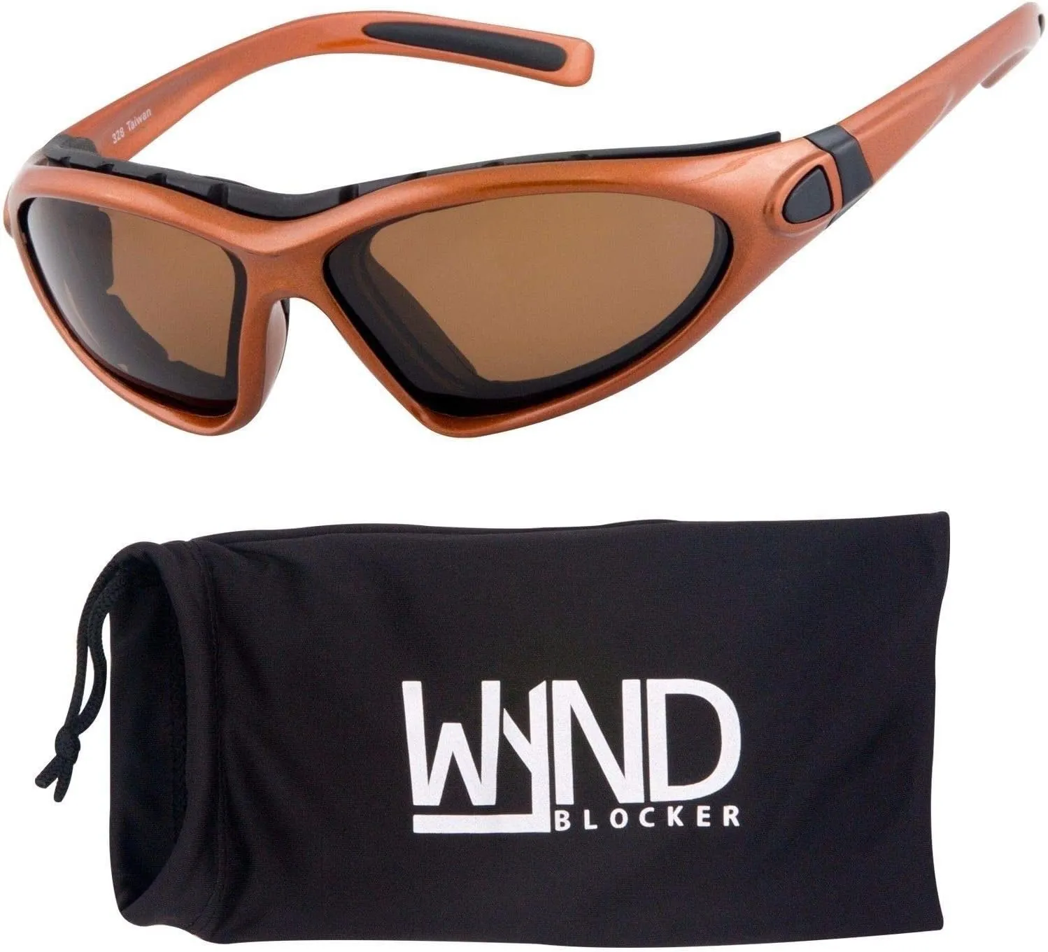 WYND Blocker Vert Motorcycle & Boating Sports Wrap Around Polarized Sunglasses
