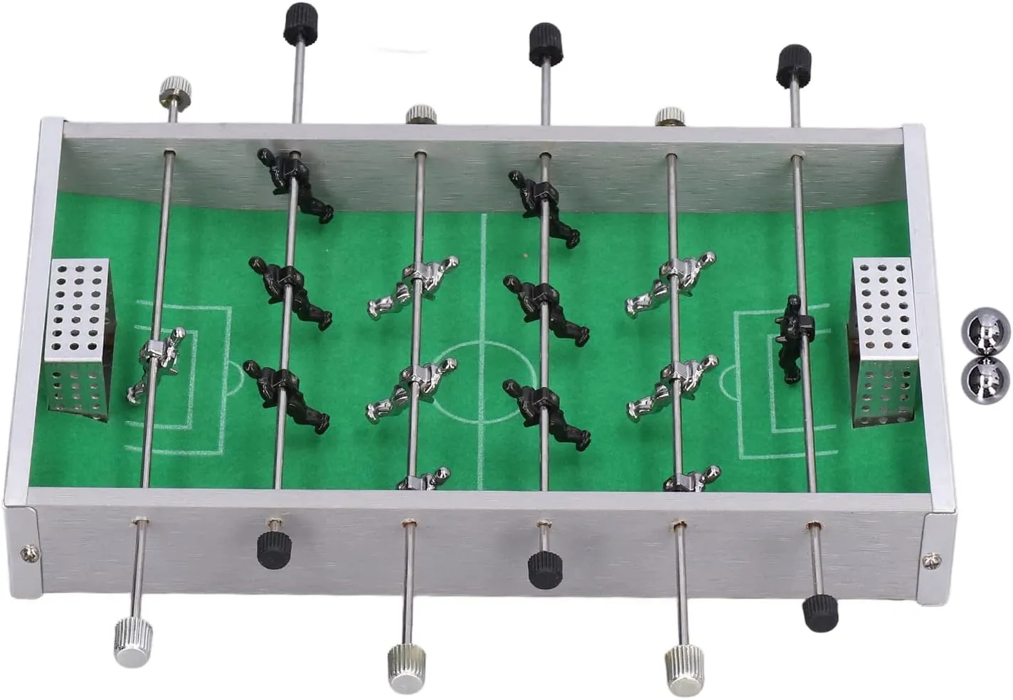 Zerodis Mini Foosball Table, Compact Mini Table Hand Soccer Wooden Soccer Game Tabletop Mini Indoor Table Soccer Set for Game Rooms, Parties, Family Night